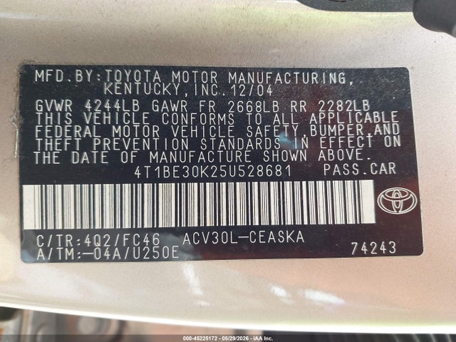 Toyota Camry Se