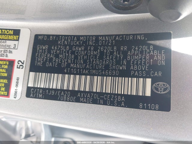 Toyota Camry Se