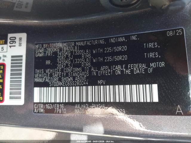 Toyota Sienna Xse