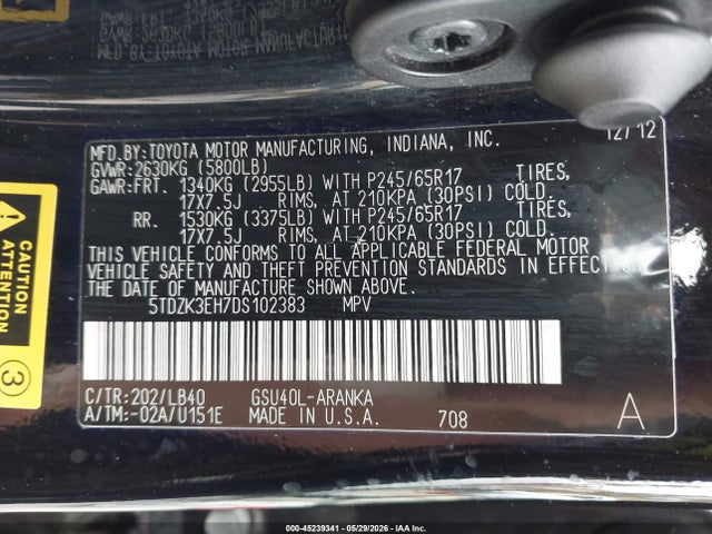 Toyota Highlander Se V6