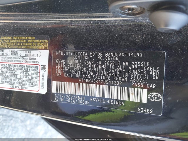 Toyota Camry Le V6
