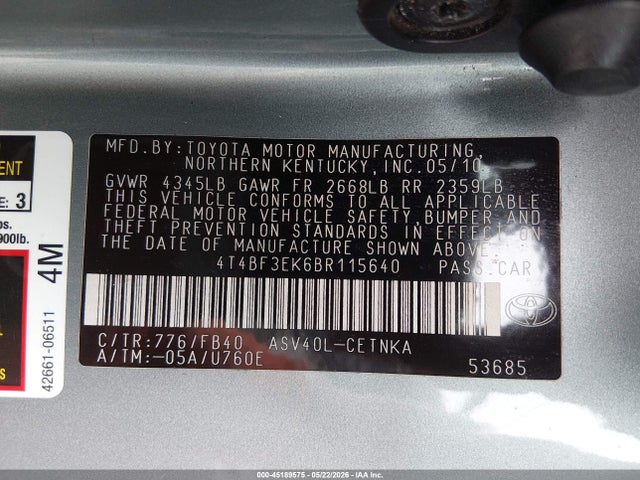 Toyota Camry Le