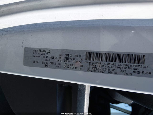 Ram Promaster Low Roof 118 Wb