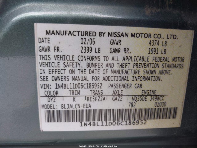 Nissan Altima 3.5 Se