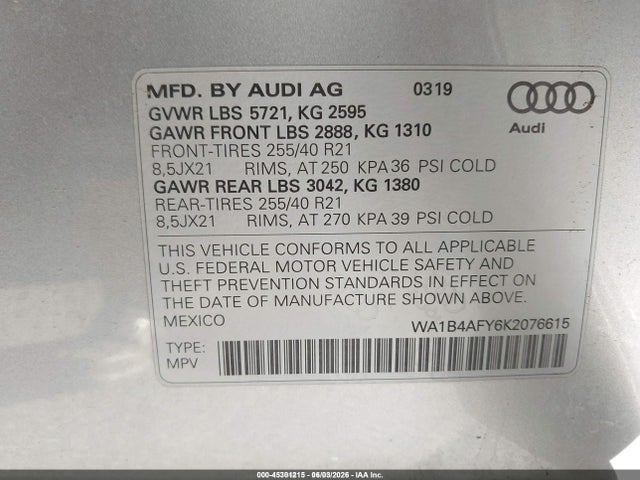 Audi Sq 3.0t Premium