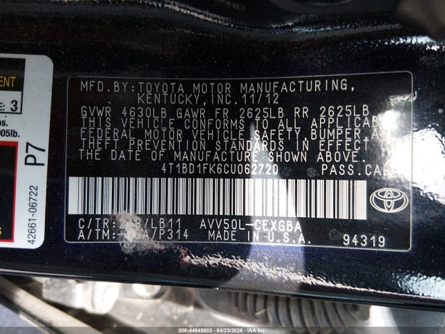 Toyota Camry Xle