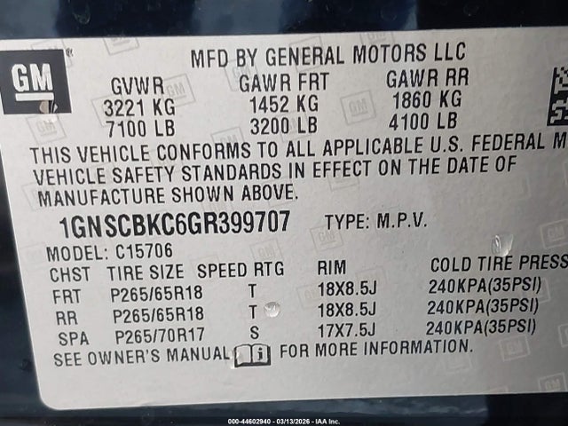 Chevrolet Tahoe Lt