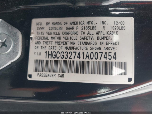 Honda Accord 2.3 Ex