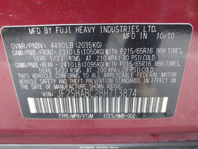 Subaru Forester 2.5x