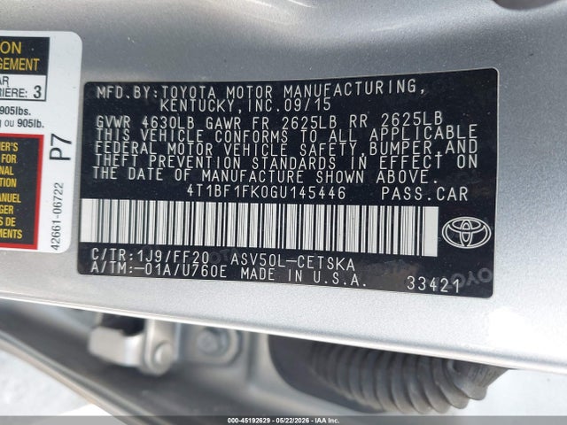 Toyota Camry Se