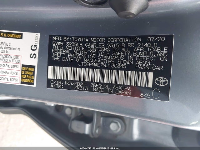 Toyota Corolla Le
