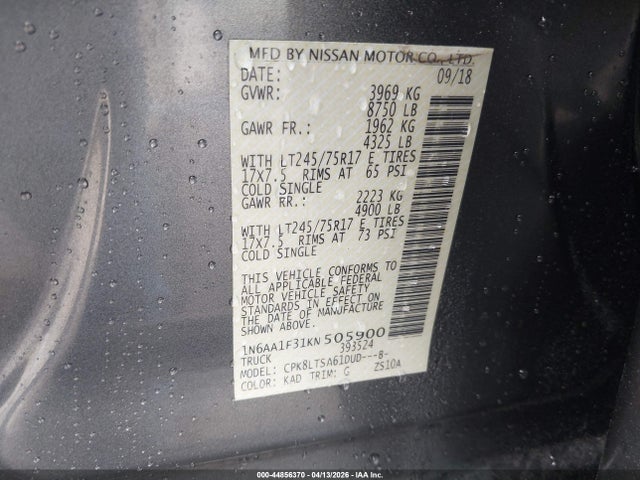 Nissan Titan Sv Gas