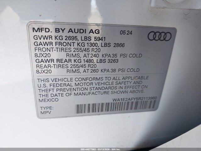 Audi Q5 Premium Plus 55 Tfsi E S Line Quattro S Tronic