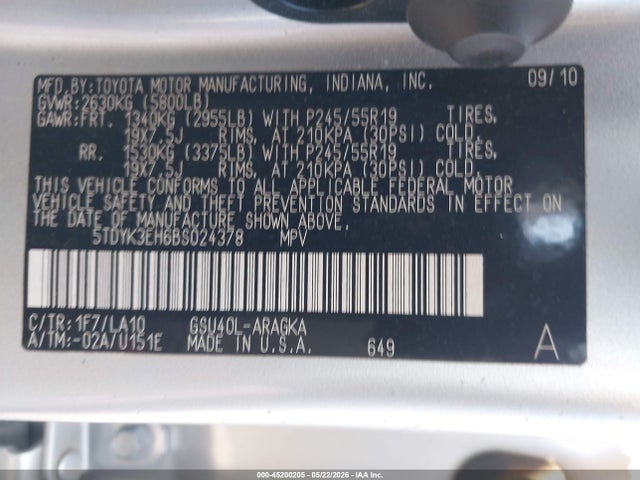Toyota Highlander Limited V6