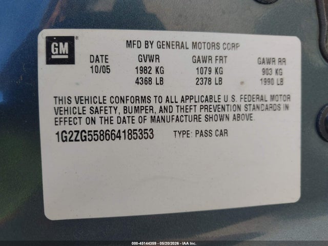 Pontiac G6