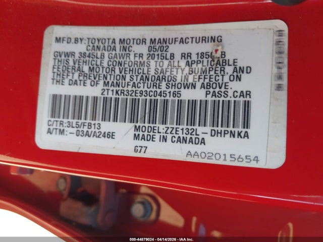 Toyota Matrix Xr