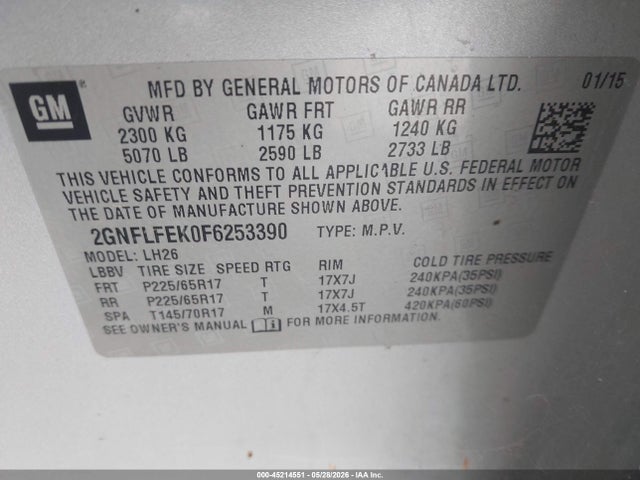 Chevrolet Equinox 1lt