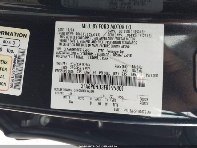 Ford Fusion Se