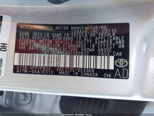 Toyota Corolla S Plus