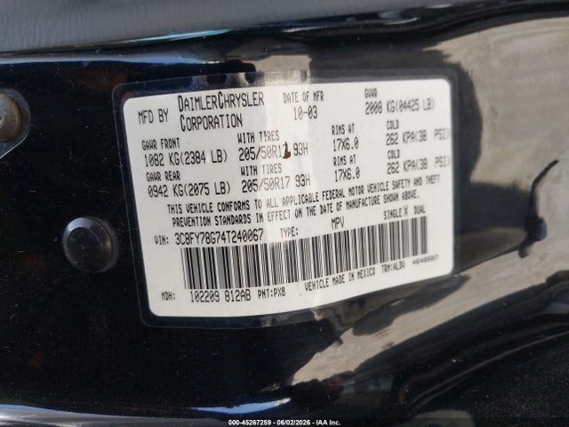 Chrysler PT Cruiser Gt