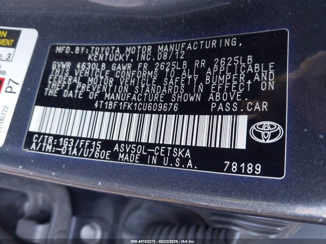 Toyota Camry Se