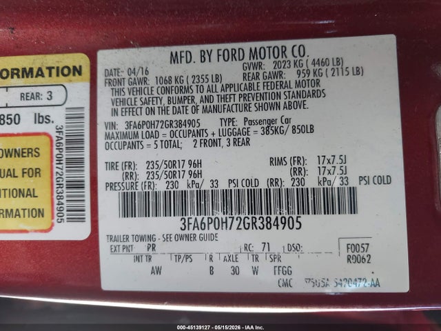 Ford Fusion Se
