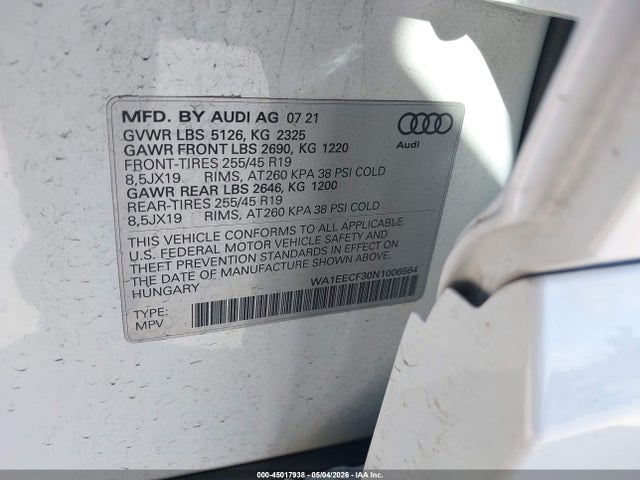 Audi Q3 Premium Plus 45 Tfsi S Line Quattro Tiptronic