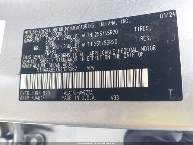 Toyota Grand Highlander Platinum