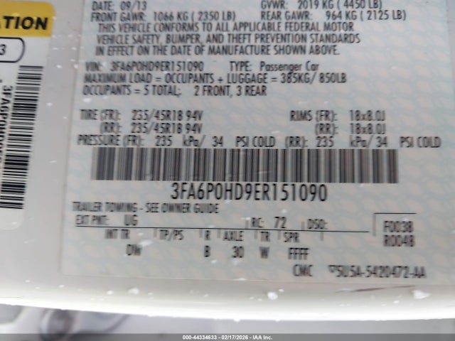 Ford Fusion Se