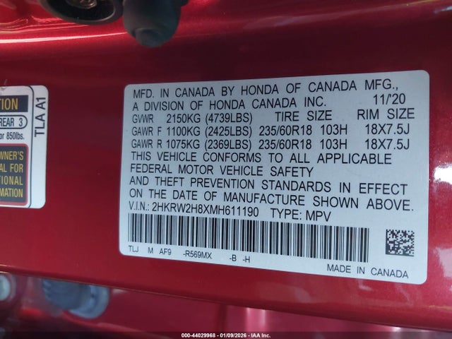 Honda CR-V Awd Ex-l