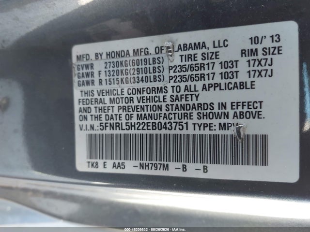 Honda Odyssey Lx