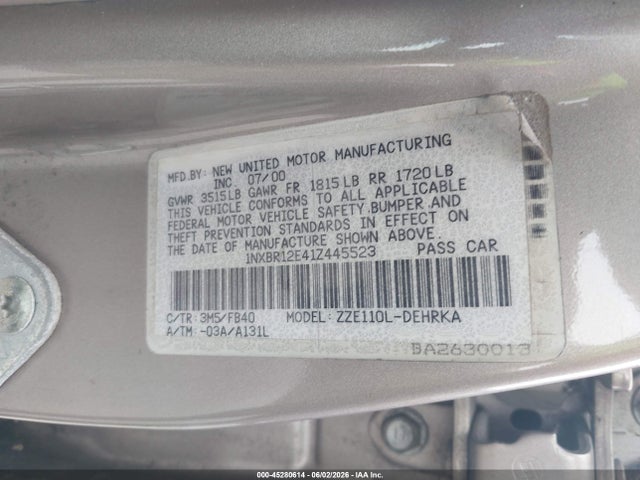Toyota Corolla Ce