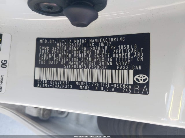 Toyota Corolla Le