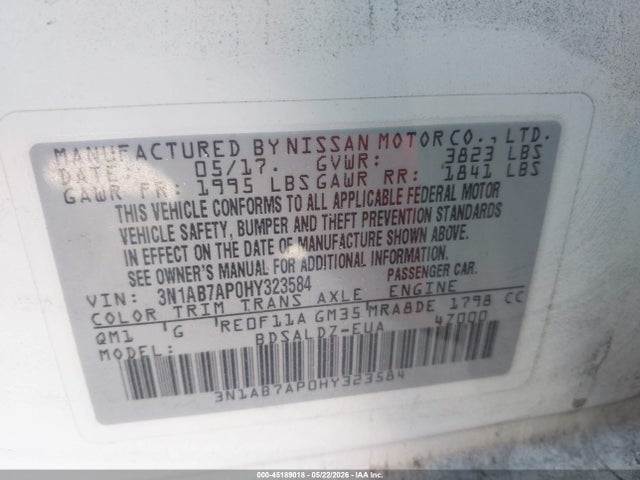 Nissan Sentra Sv