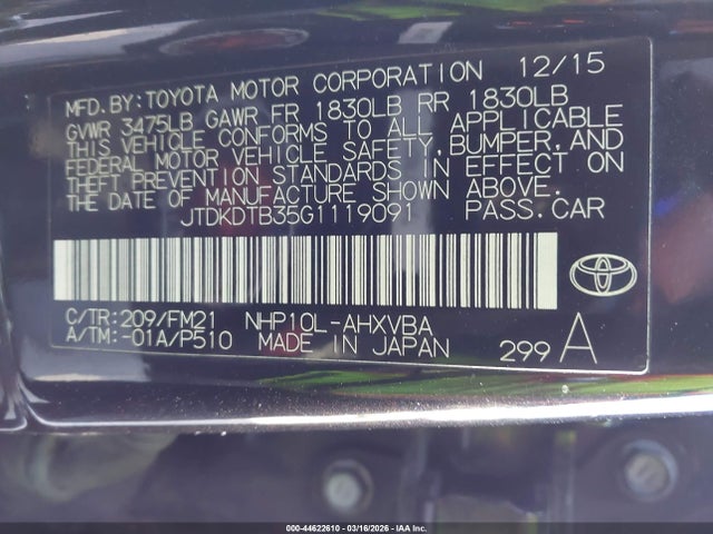 Toyota Prius c Persona Series