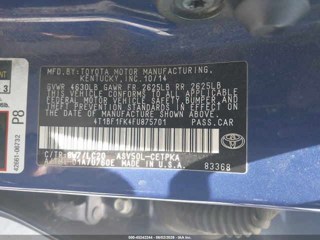 Toyota Camry Xse