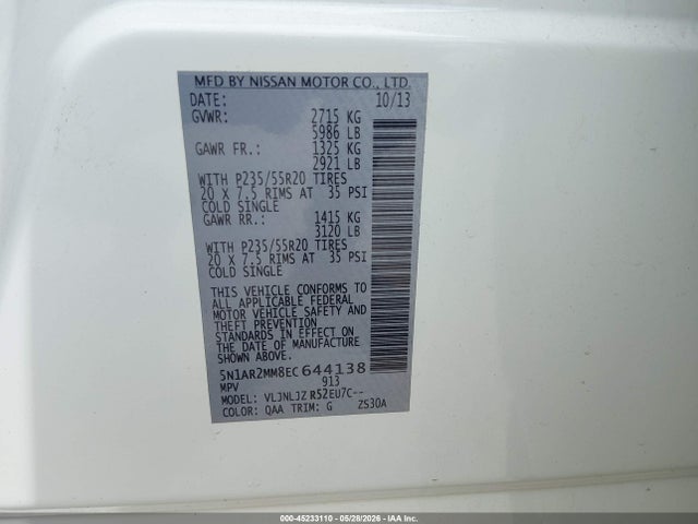 Nissan Pathfinder Platinum