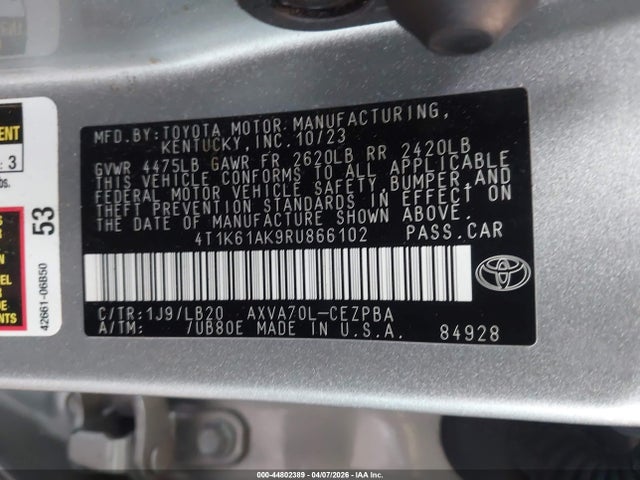 Toyota Camry Xse
