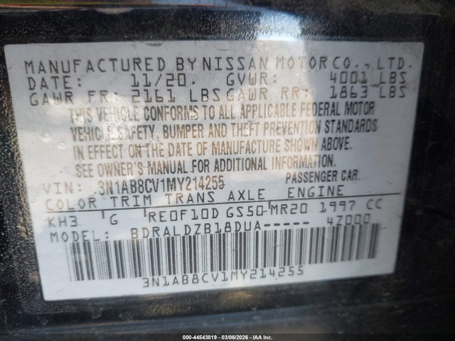 Nissan Sentra Sv Xtronic Cvt