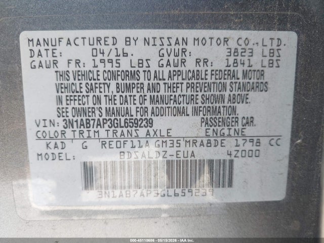 Nissan Sentra Sv