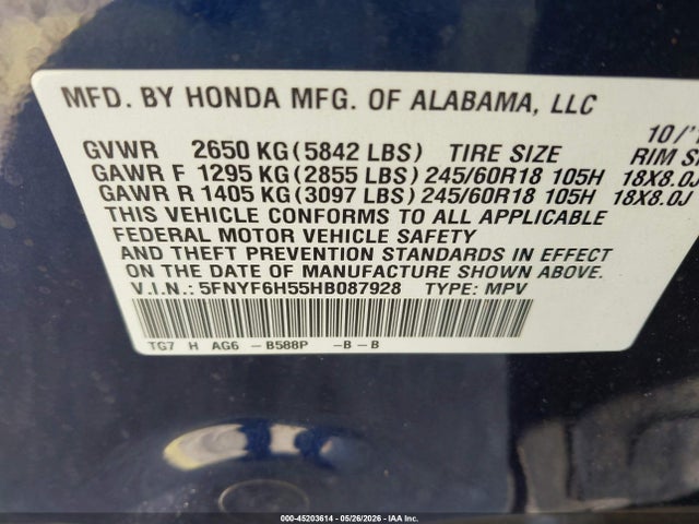 Honda Pilot Ex-l