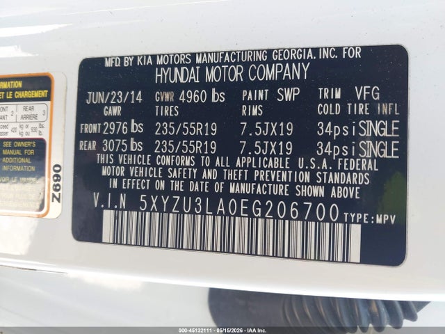 Hyundai SANTA FE 2.0l Turbo