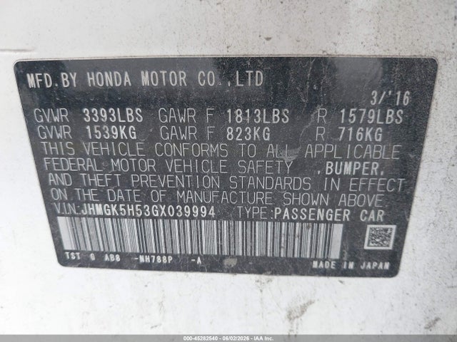 Honda Fit Lx