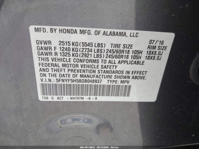 Honda Pilot Ex-l