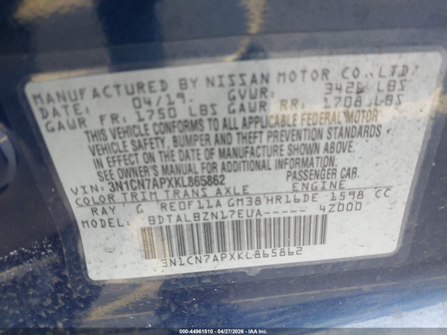 Nissan Versa 1.6 Sv