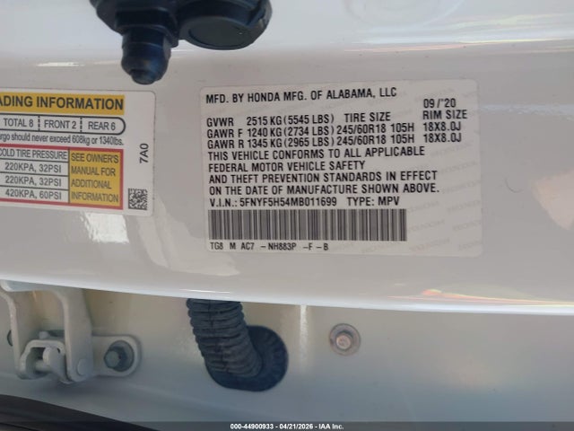 Honda Pilot 2wd Ex-l