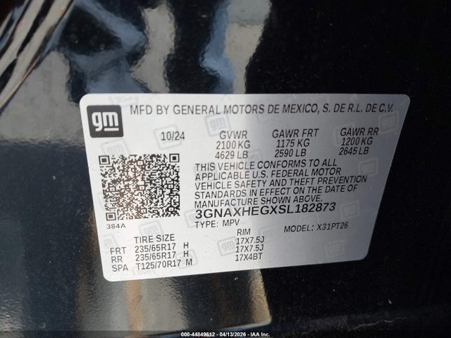 Chevrolet Equinox Fwd Lt