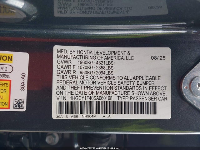 Honda Accord Se