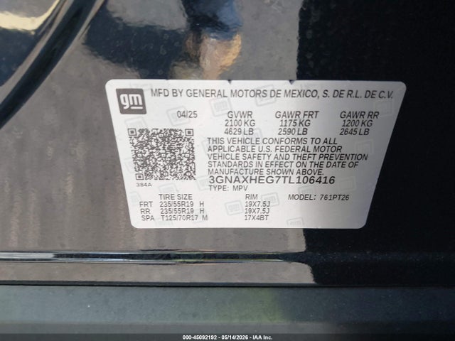 Chevrolet Equinox Fwd Lt