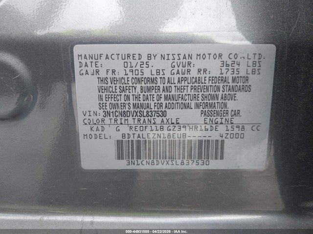 Nissan Versa 1.6 S